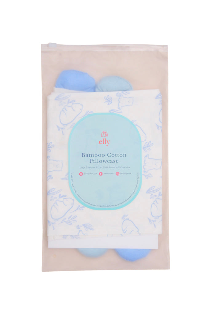 Bamboo Pillow Case - Blue Beary Best (Pillow not included)
