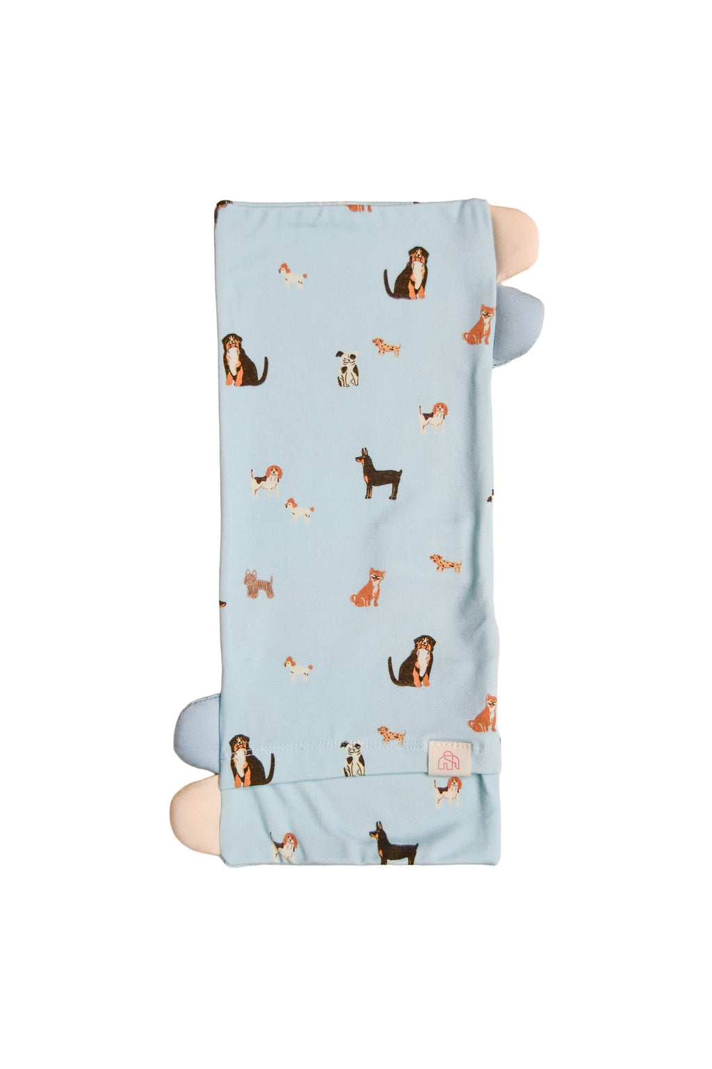 Bamboo Pillow Case - Blue Doggies (Pillow not included)