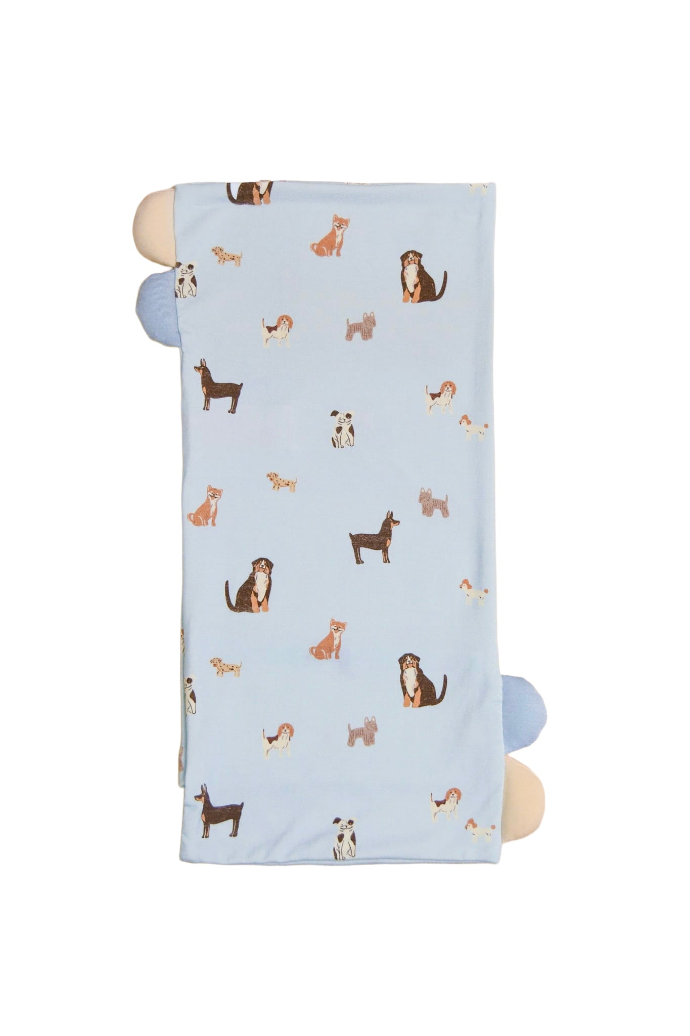 Bamboo Pillow Case - Blue Doggies (Pillow not included)