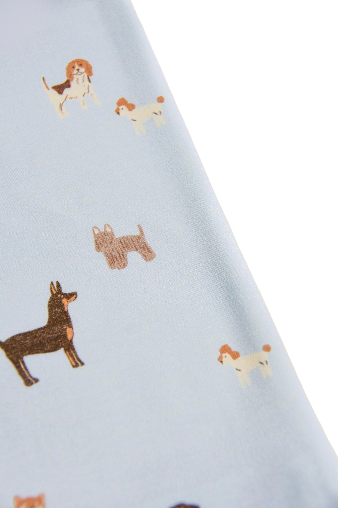 Bamboo Pillow Case - Blue Doggies (Pillow not included)