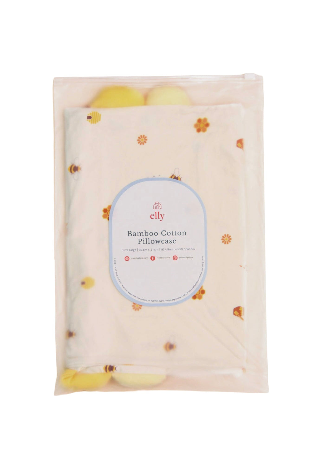 Bamboo Pillow Case - Bumblebee (Pillow not included)