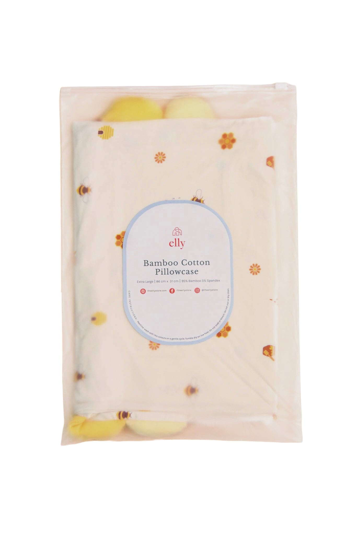 Bamboo Pillow Case - Bumblebee (Pillow not included)