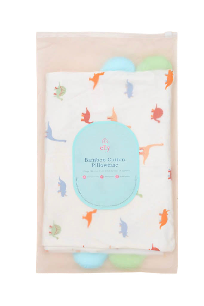 Bamboo Pillow Case - Dino (Pillow not included)