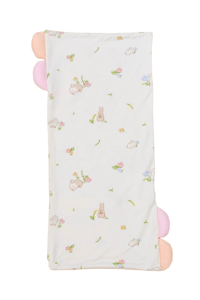 Bamboo Pillow Case - Floral Bunny (Pillow not included)