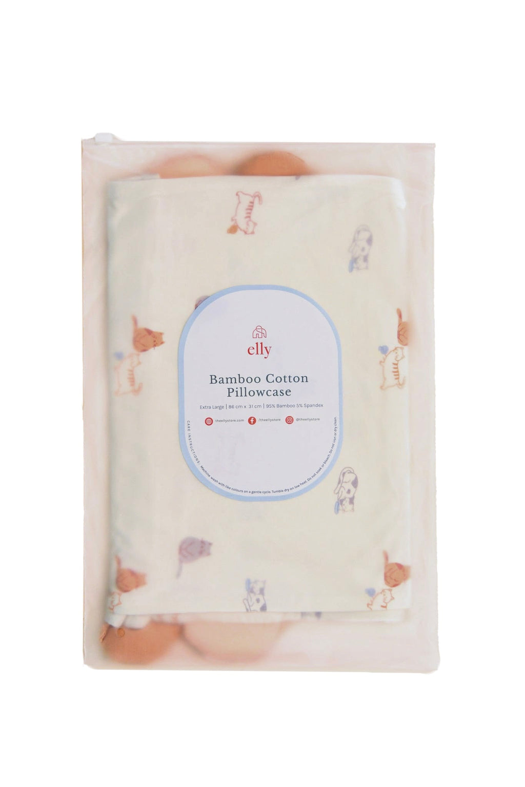 Bamboo Pillow Case - Sleepy Cats (Pillow not included)