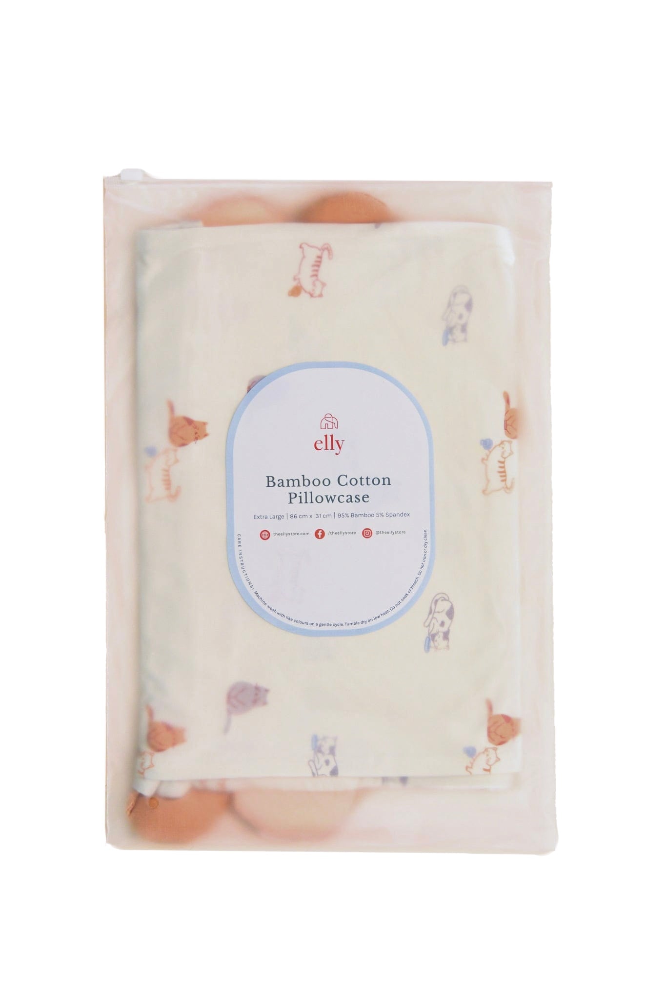 Bamboo Pillow Case - Sleepy Cats (Pillow not included)