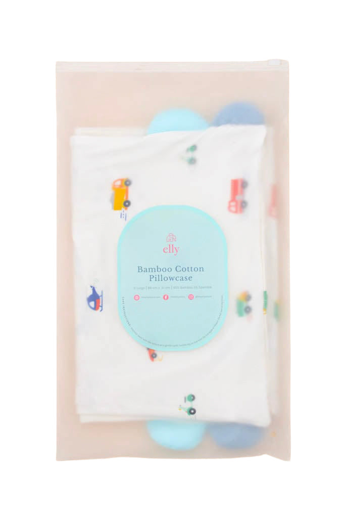 Bamboo Pillow Case - Vehicles (Pillow not included)