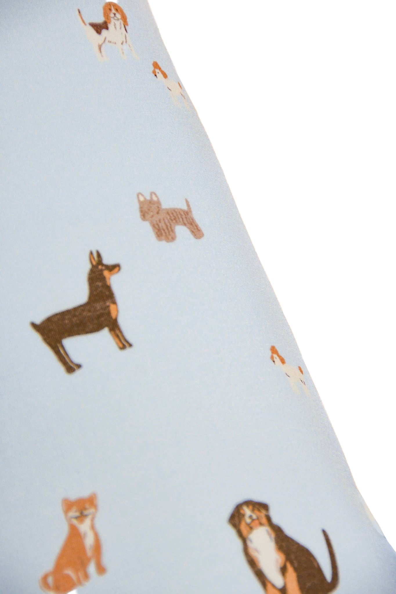 Bamboo Pillow Set - Blue Doggies