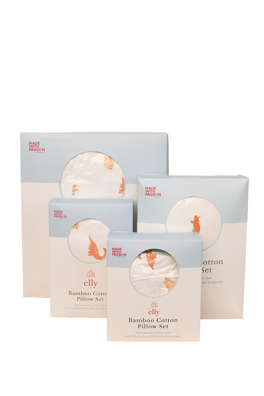 Bamboo Pillow Set - Pastel Dinos